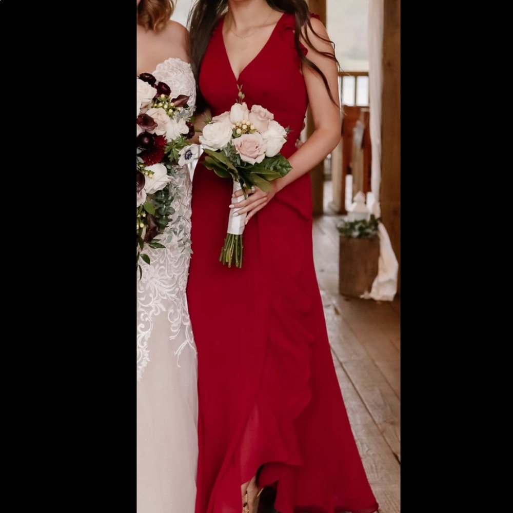 Azazie Burgundy Bridesmaid Dress